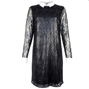 Michael Kors  Black Metallic Lace Dress